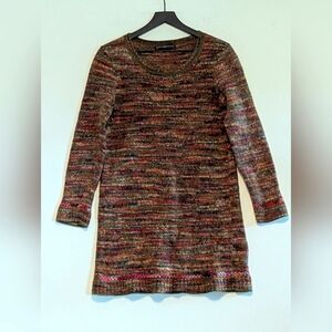 Peruvian Connection Multicolor Long Sleeve Dress